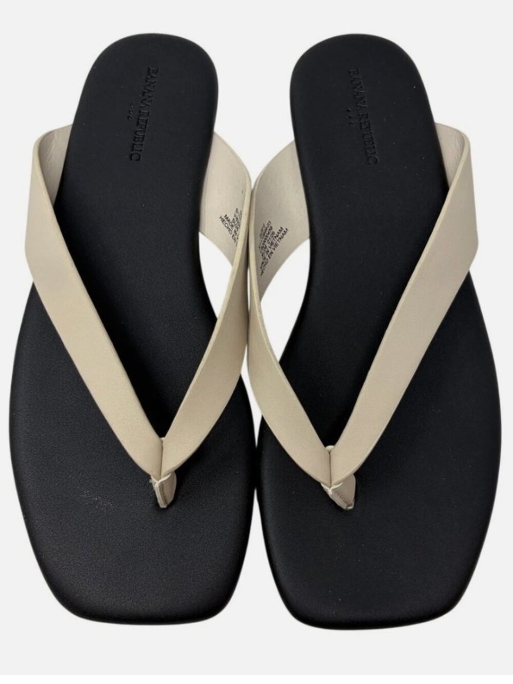 Banana Repubic Flip Flop Sandals Bone SZ 8.5
